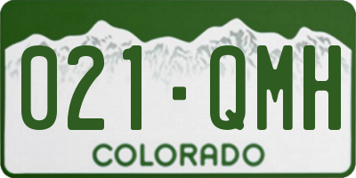 CO license plate 021QMH