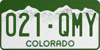 CO license plate 021QMY