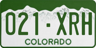 CO license plate 021XRH