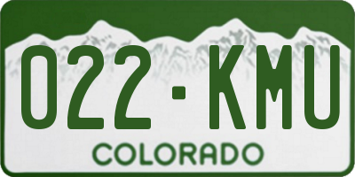 CO license plate 022KMU