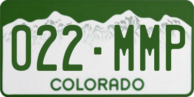 CO license plate 022MMP