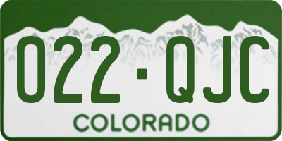 CO license plate 022QJC