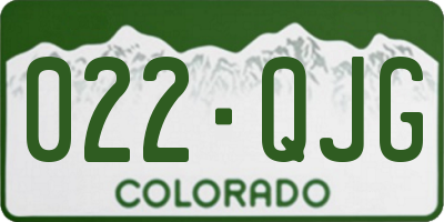 CO license plate 022QJG