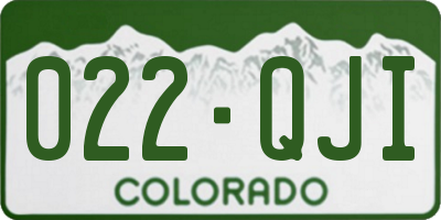 CO license plate 022QJI