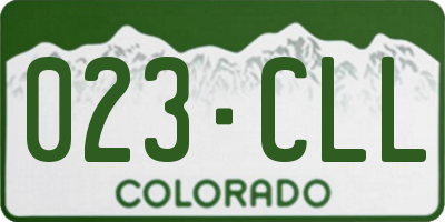 CO license plate 023CLL