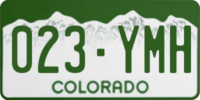 CO license plate 023YMH