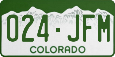 CO license plate 024JFM