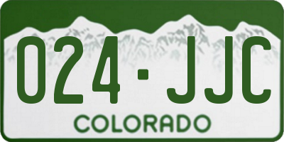 CO license plate 024JJC