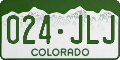 CO license plate 024JLJ