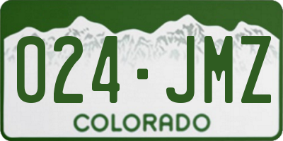 CO license plate 024JMZ