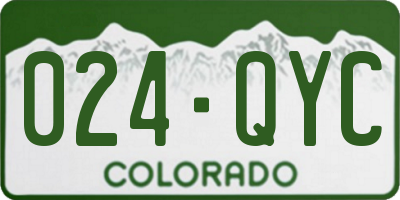 CO license plate 024QYC