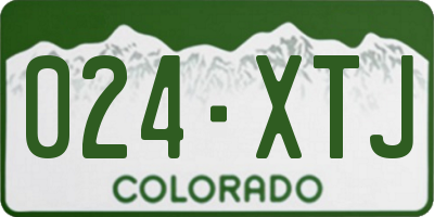 CO license plate 024XTJ