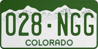 CO license plate 028NGG