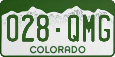 CO license plate 028QMG