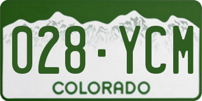 CO license plate 028YCM