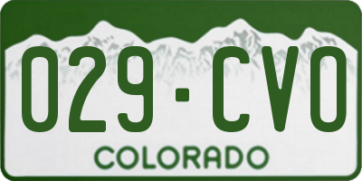 CO license plate 029CVO