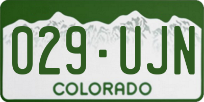 CO license plate 029UJN