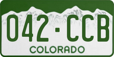 CO license plate 042CCB