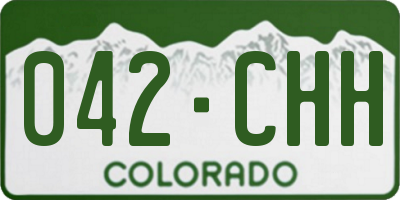 CO license plate 042CHH
