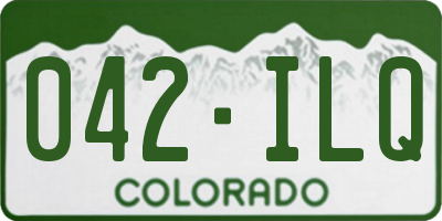 CO license plate 042ILQ