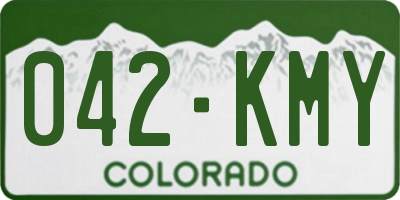 CO license plate 042KMY