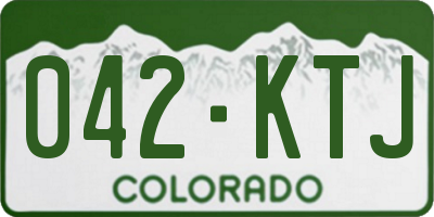 CO license plate 042KTJ