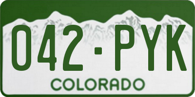 CO license plate 042PYK