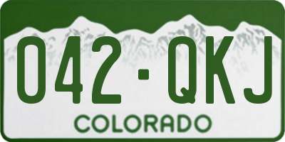 CO license plate 042QKJ