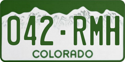 CO license plate 042RMH