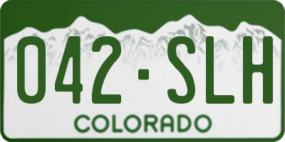 CO license plate 042SLH