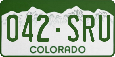 CO license plate 042SRU