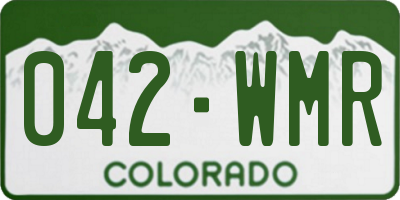 CO license plate 042WMR