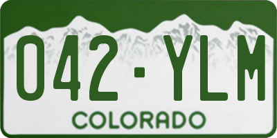 CO license plate 042YLM
