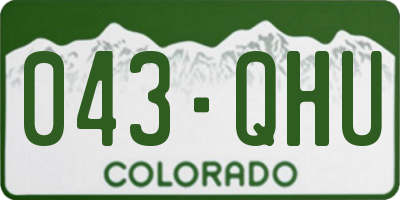 CO license plate 043QHU