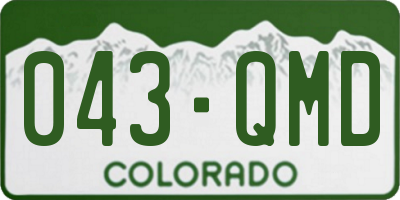 CO license plate 043QMD