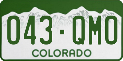 CO license plate 043QMO