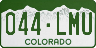 CO license plate 044LMU