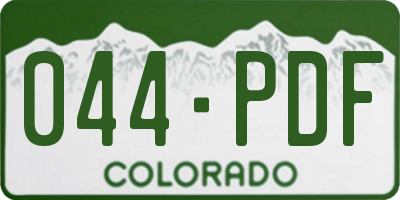 CO license plate 044PDF