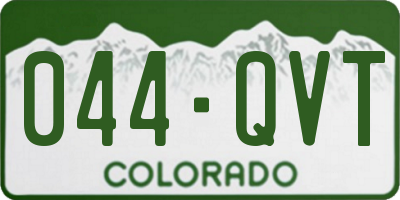 CO license plate 044QVT
