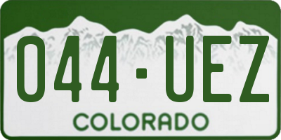 CO license plate 044UEZ