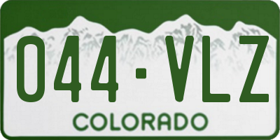 CO license plate 044VLZ