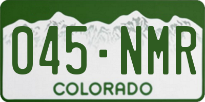 CO license plate 045NMR