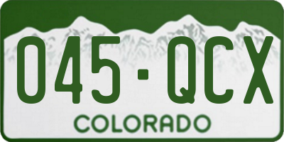 CO license plate 045QCX
