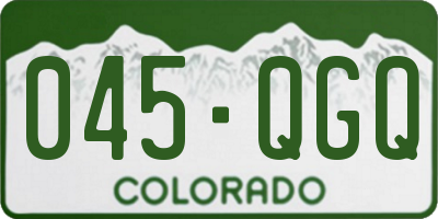 CO license plate 045QGQ