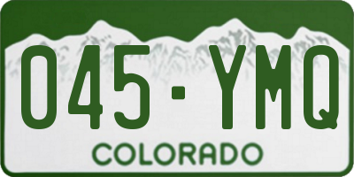 CO license plate 045YMQ