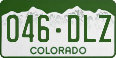 CO license plate 046DLZ