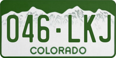 CO license plate 046LKJ