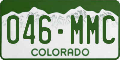 CO license plate 046MMC