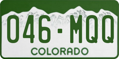 CO license plate 046MQQ