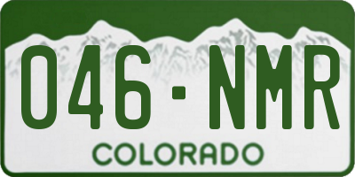CO license plate 046NMR